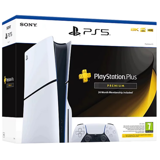 PlayStation 5 Slim Premium Plus Disc Edition Next-Gen Gaming Console with Ultra Performance & 4K Entertainment